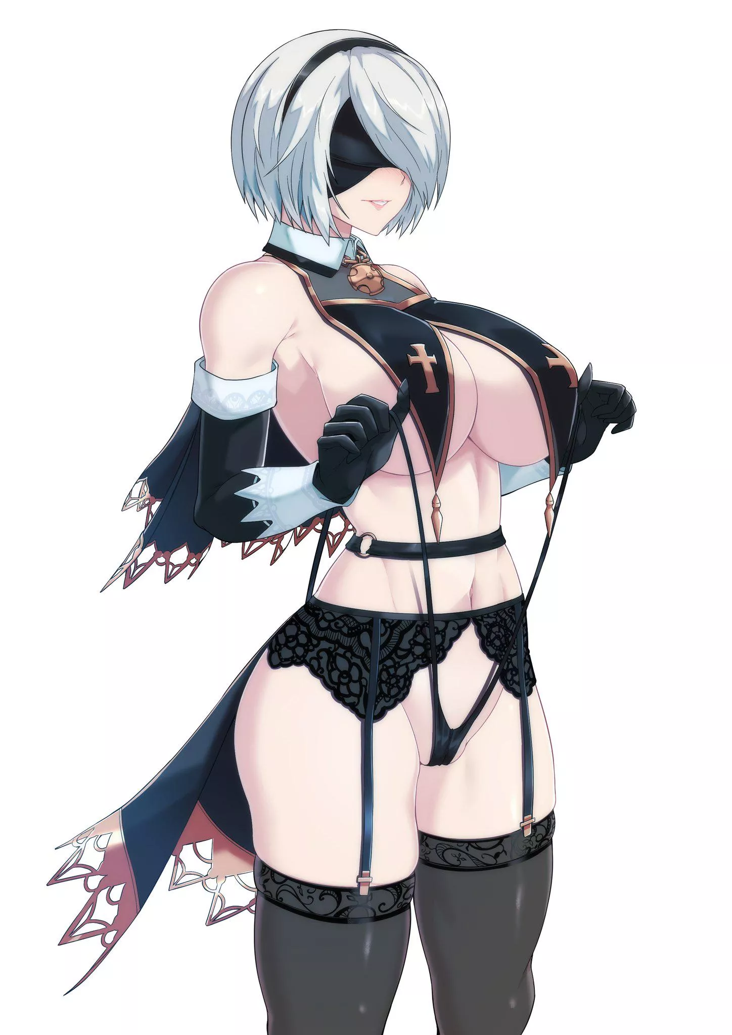 2B in your new Outfit (Torahime) posted by Knight_Prime_4597