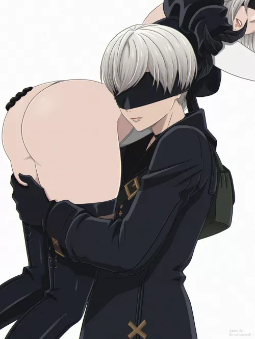 9S carrying 2B to his room (Ashe92I) by Knight_Prime_4597