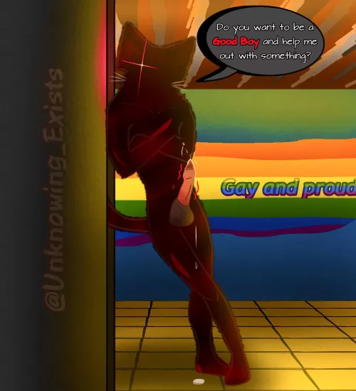 Being a Good Boy + Helping = Treat. (Unknowingly Exists by coltenparker