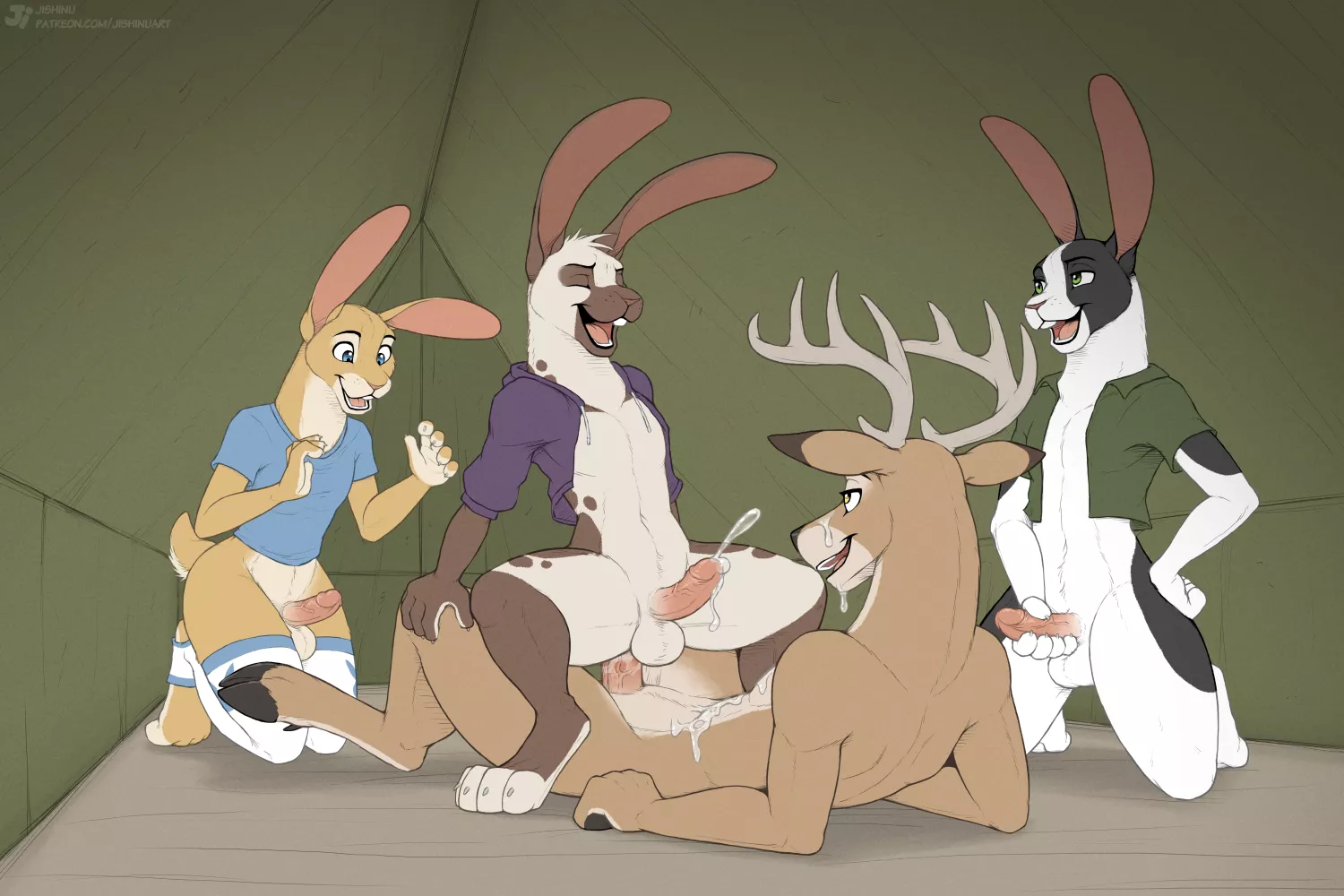 Deer Sketch - Camping 2 (Jishinu) posted by FoxenCuten