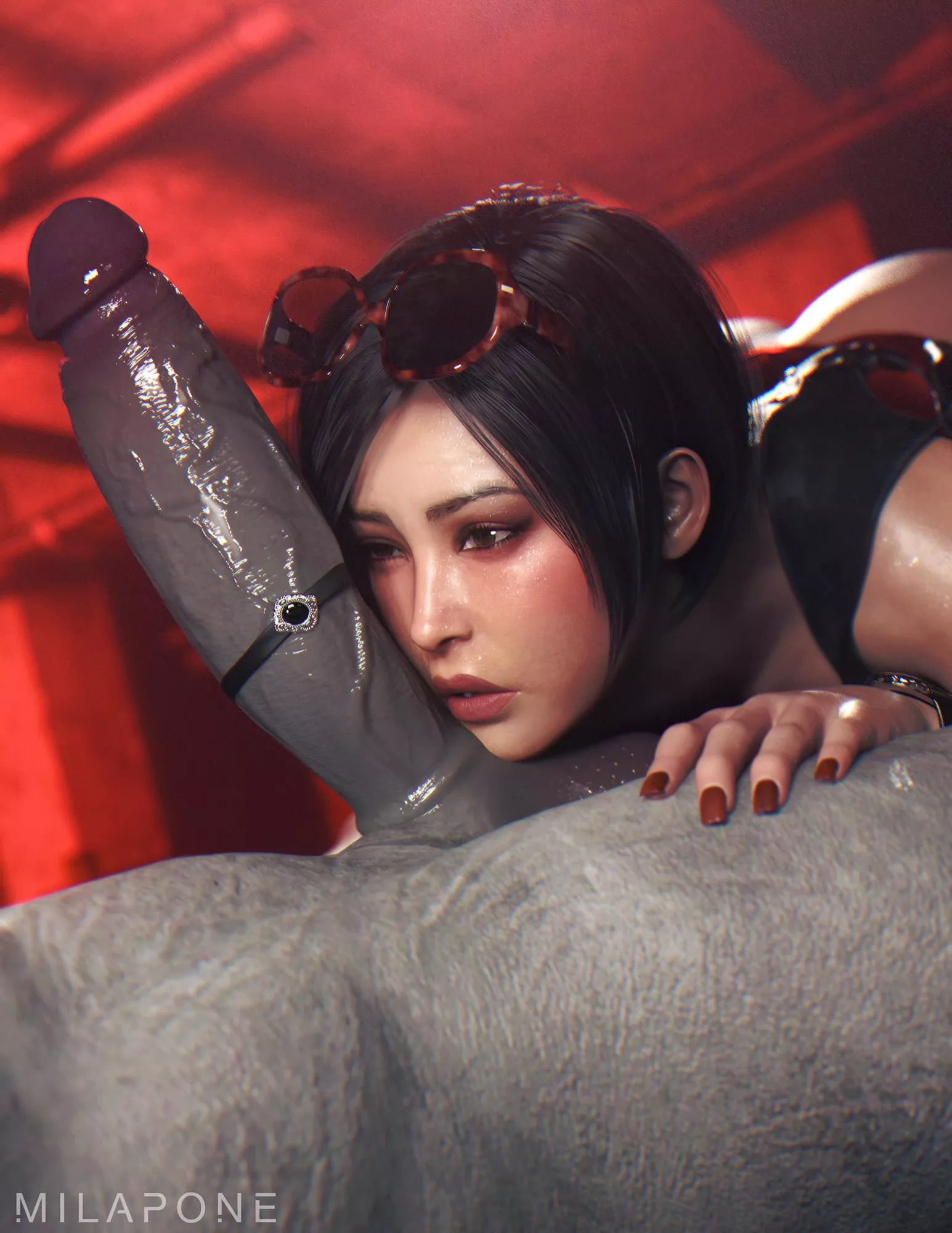 Ada can't resist Mr. X (Milapone) [Resident Evil] posted by Kuro-Oji