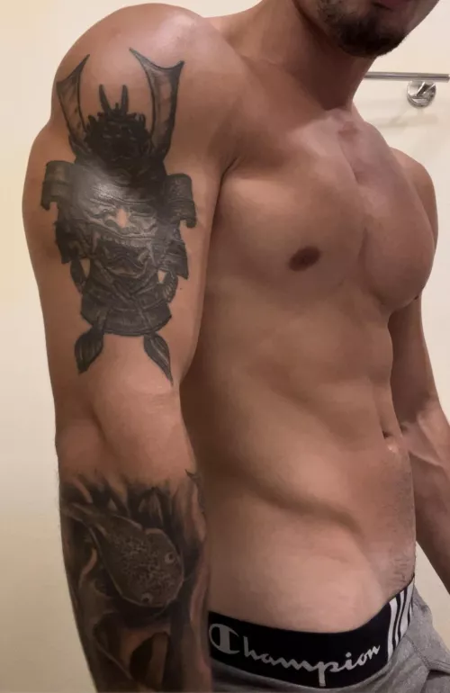 Dick root check at 6’3 217lbs 😁💪🏽 by TheeGuyDerek