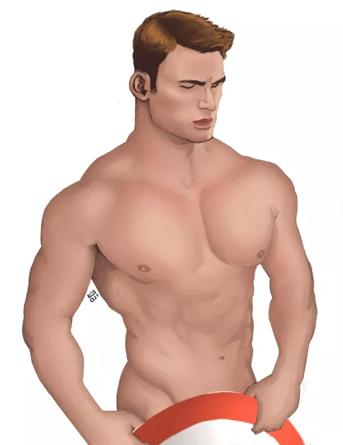 Everyone's favorite Avenger: Captain America (@bara_oji) by ojiojib