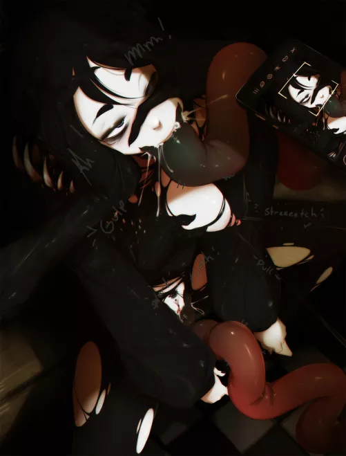 Host enjoying blessings from the Worm (Obj Shep) by First_Prince_Of_Gwyn