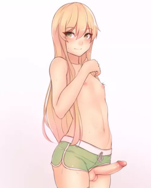 It's ok if I wear just my shorts? It's just too hot here... by Futastic_Lady