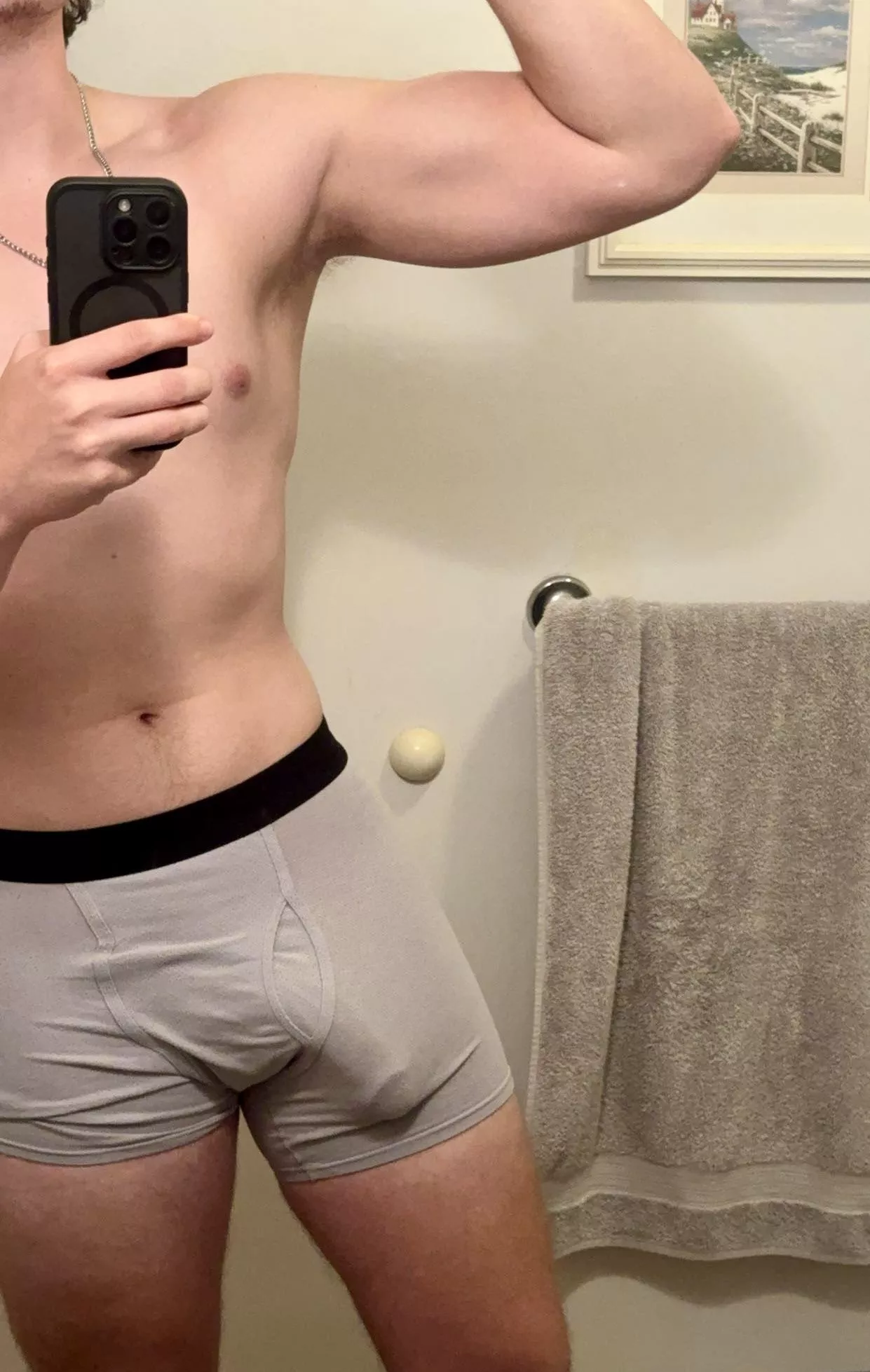 Morning wood and grey boxers is dangerous posted by Professional_Push249