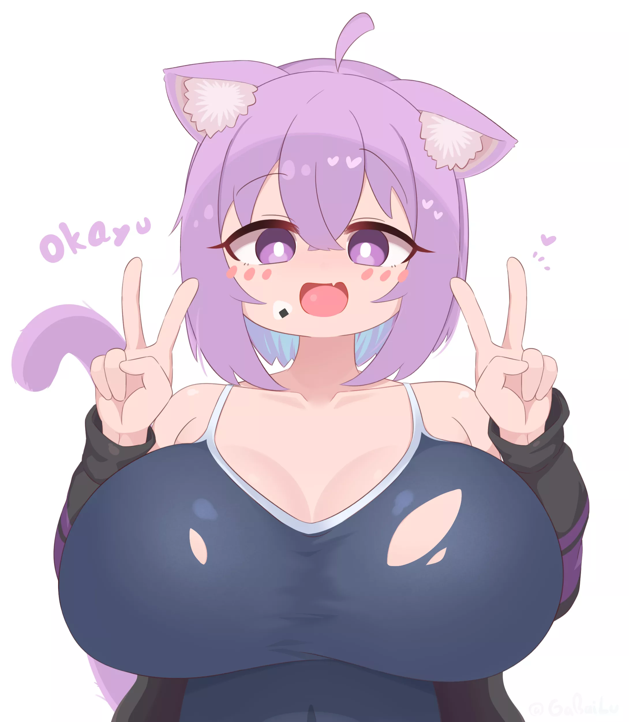 Nekomata Okayu Breasts [Hololive]  posted by mom09mo