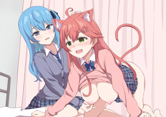 Playing with Miko [Hololive] by oreci2