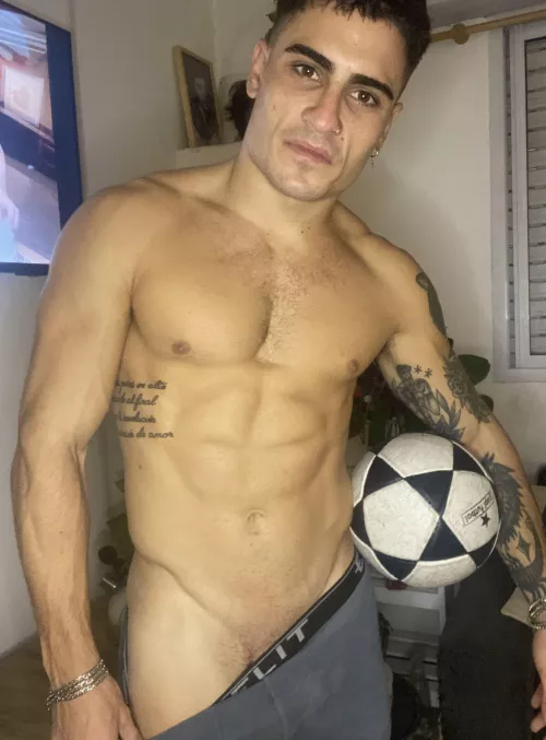 Want a piece of this naughty soccer player? by OlieTheKing