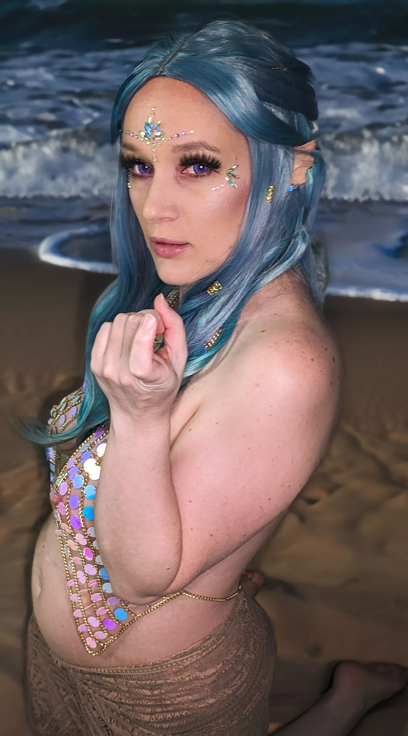 Could this little siren tempt you to join me for a dip in the sea? (OC) posted by Callie-TMTableTop