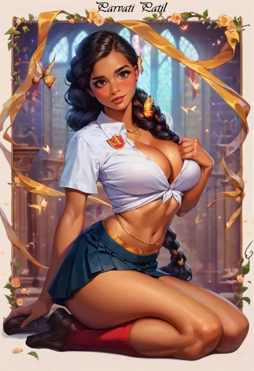 Parvati's Chocolate Frog Card [Rohsaw] by Active-Back-19