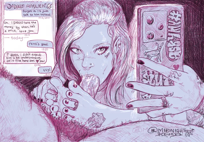 Prancer takes care of rent. (OC) by Midnight_Hound