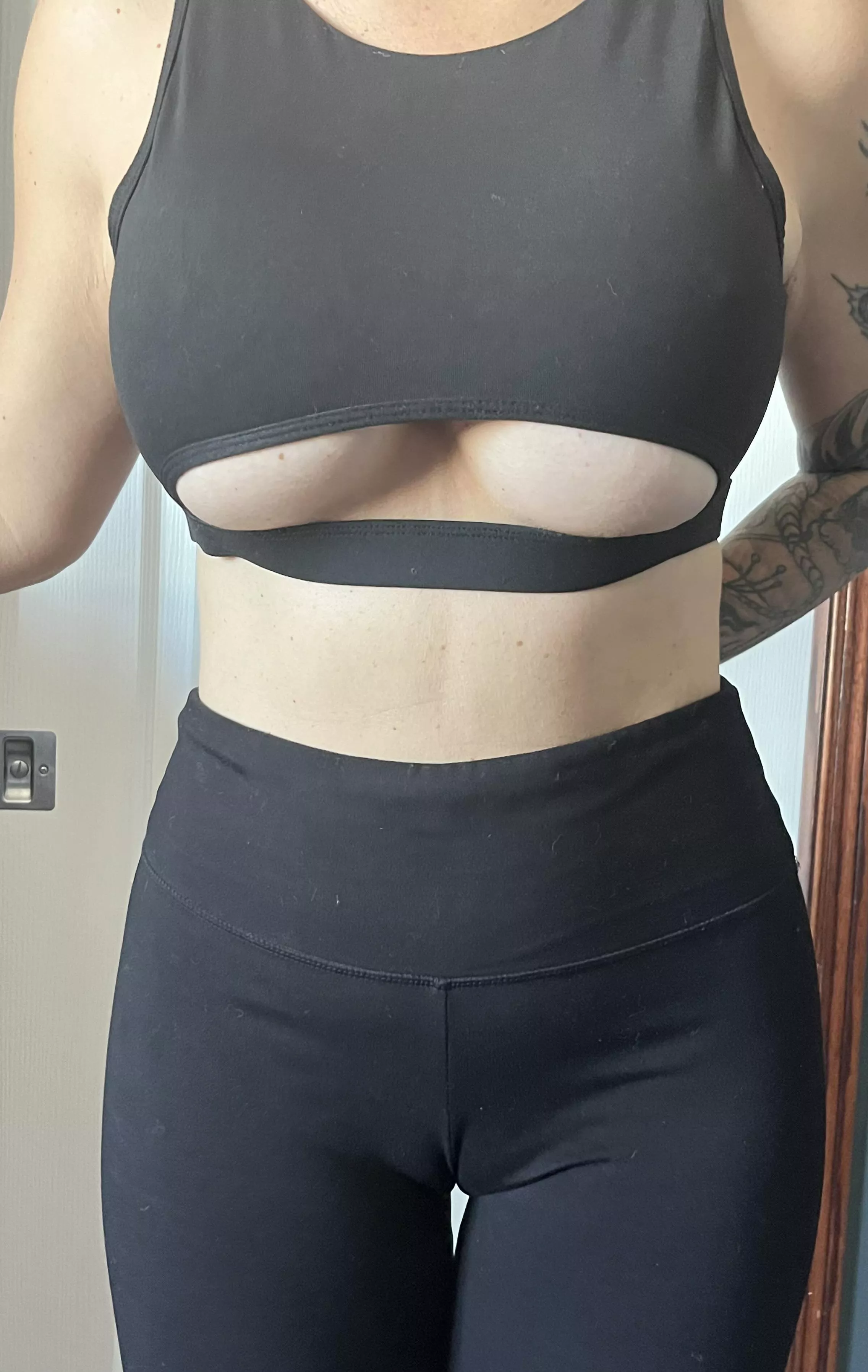 There is real concern they pop out during my workout😈 posted by mindthegap_23