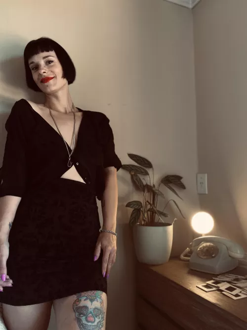 Beautiful straight bangs that are hard to find  by pinupfex