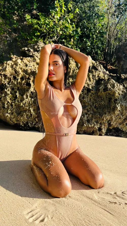 Dark Angel on the beach by namiyaaa2025