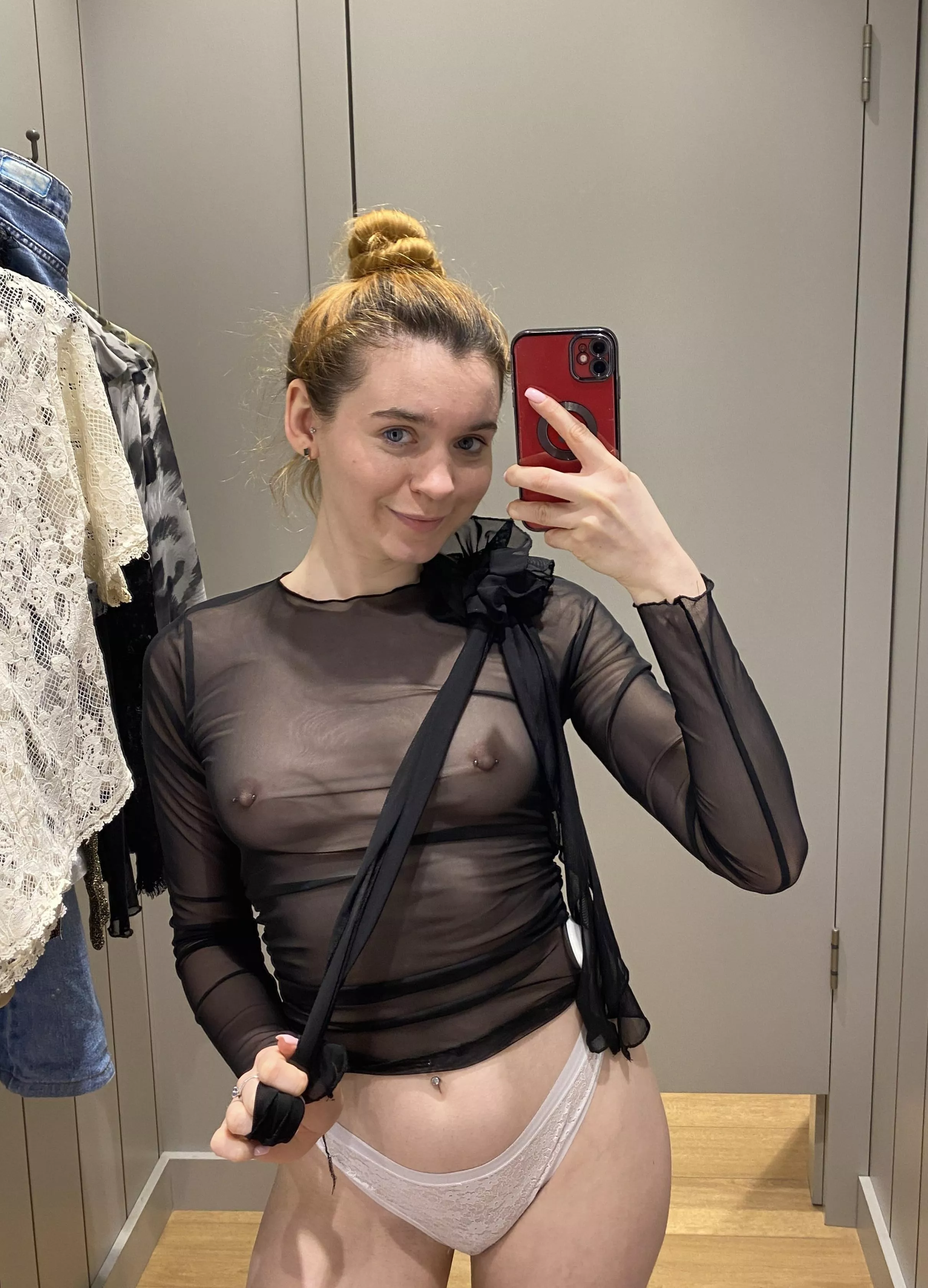 Enjoying my self in the dressing room posted by _kateedem_