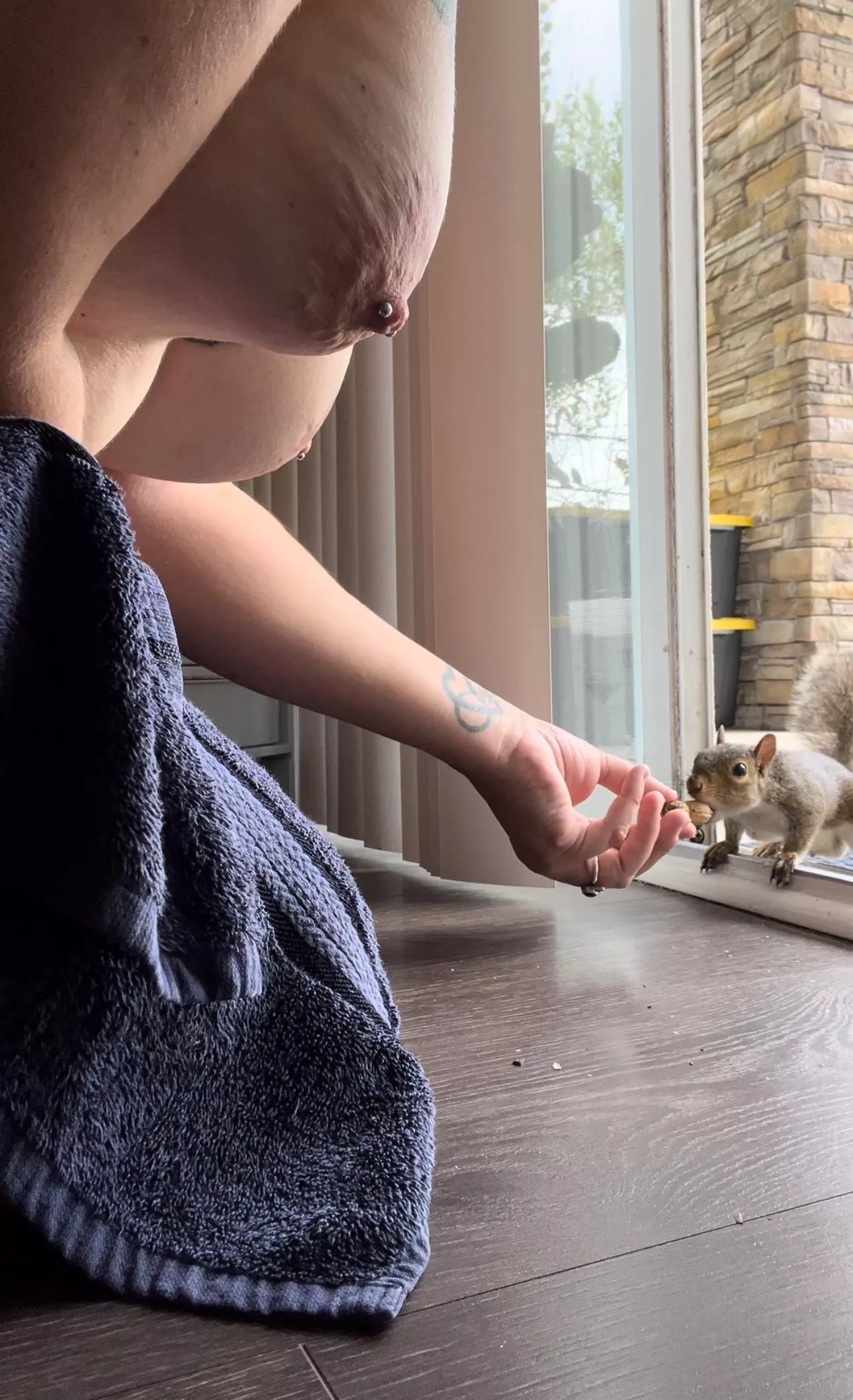 My friend enjoying my side boob posted by KetoKittenModel