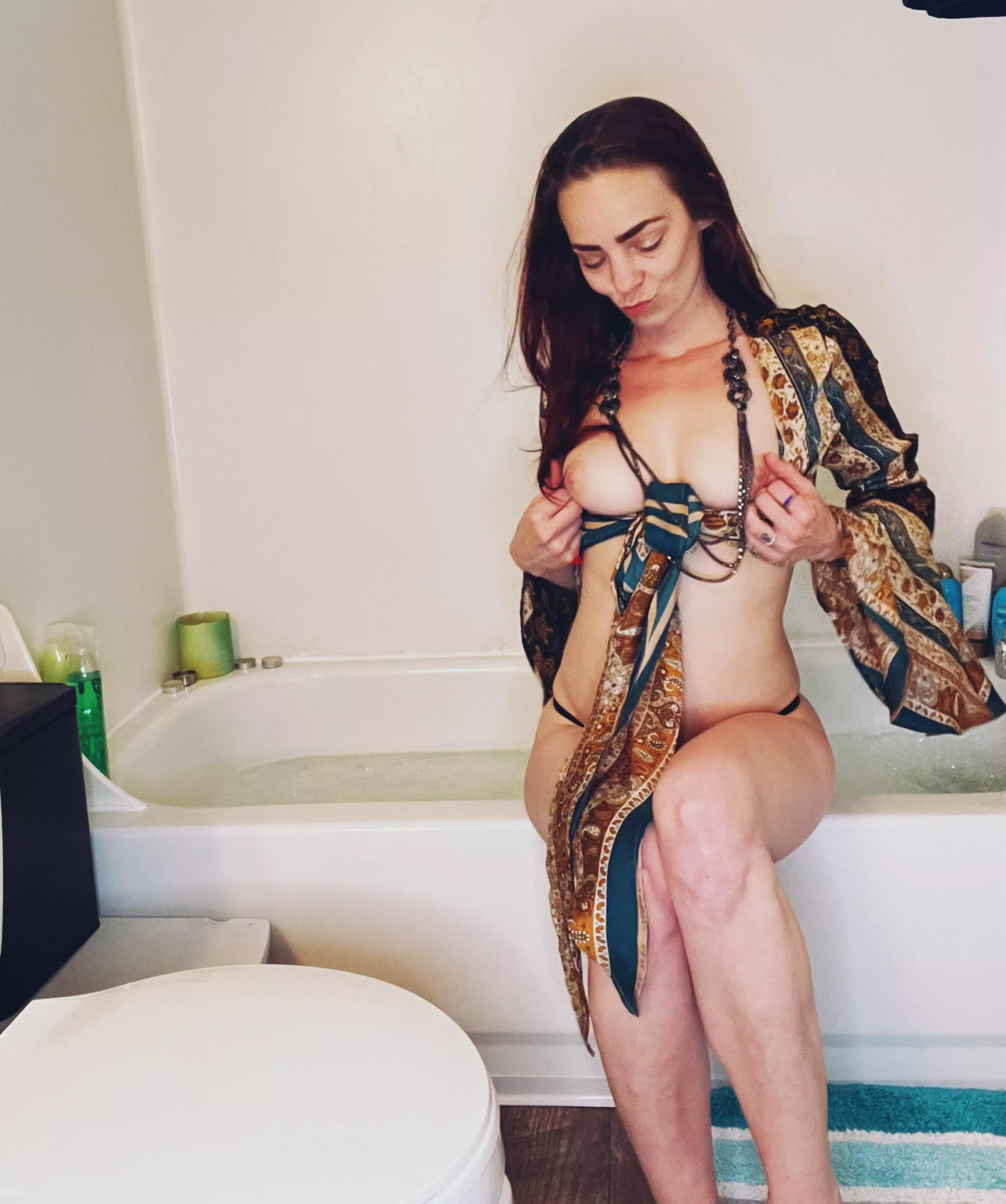 I think I'll play rough with my nips before my bath posted by Canyon35Hunter