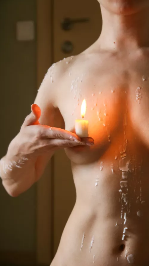 Idea with candle. Selfportrait  by FirstAd8883