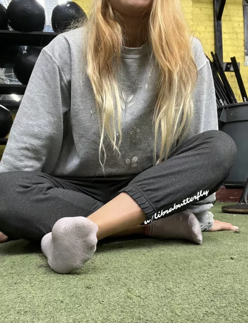 These pink socks are so crusty and dirty that you can barely tell it’s pink 💗 by librabutterfly