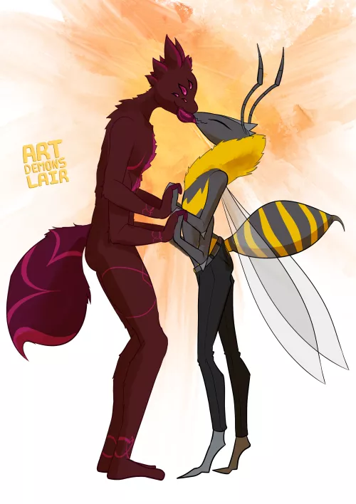 Bet you haven't seen gay bugs before. (Art by Artdemonslair) by Silkav