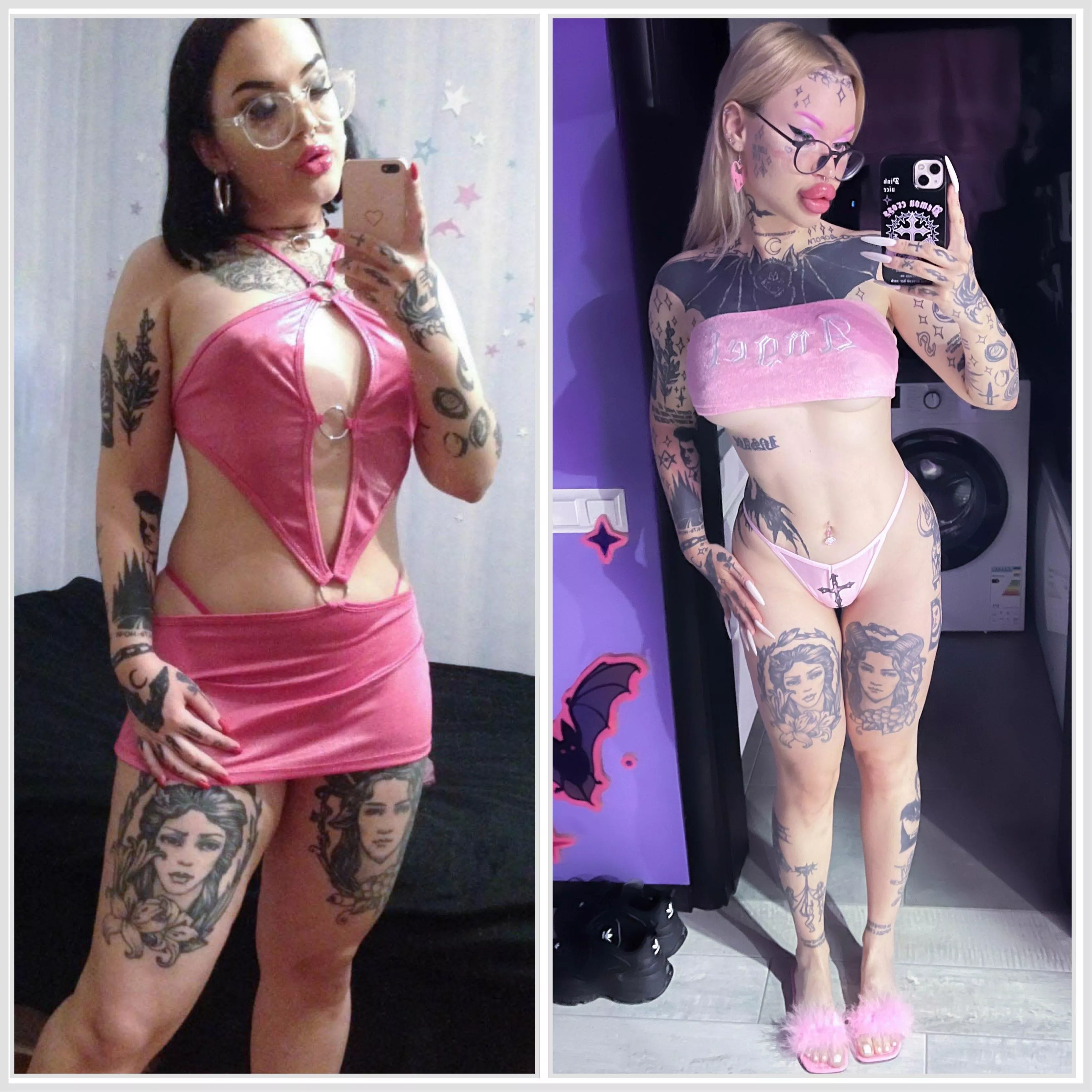 Bimbofication its a miracle 🩷 On the left photo i was just dreaming of becoming a bimbo🩷 Everything is possible! posted by nasty_bimbo