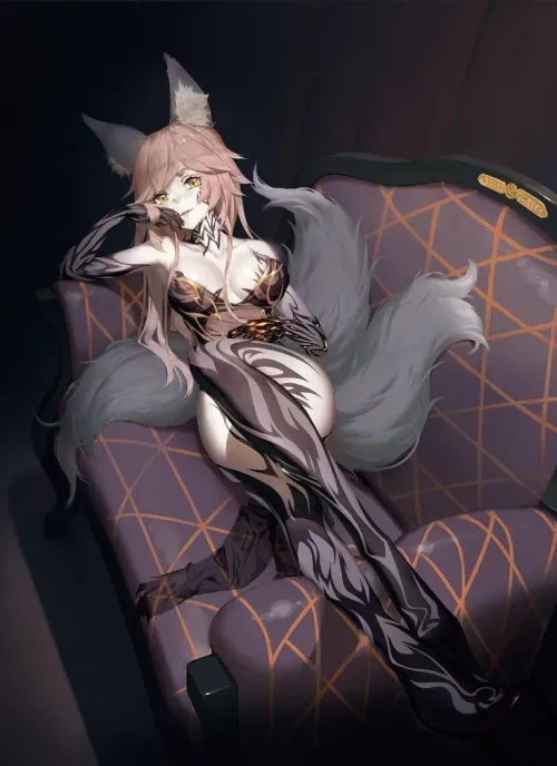 Looking sexy tamamo  by anime_mr_locks