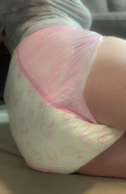 Love being padded in a thick diaper  by DiaperedJordyn