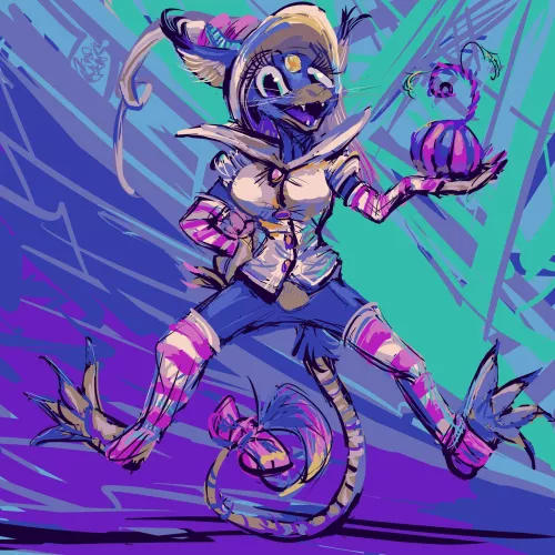 trisky business (i drew it) by Frabaginarf