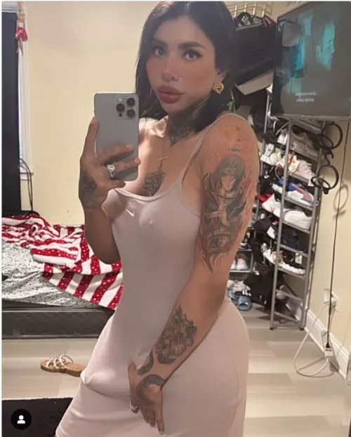 thekattywong2 showing off her hardened tbulge by TGOONER1