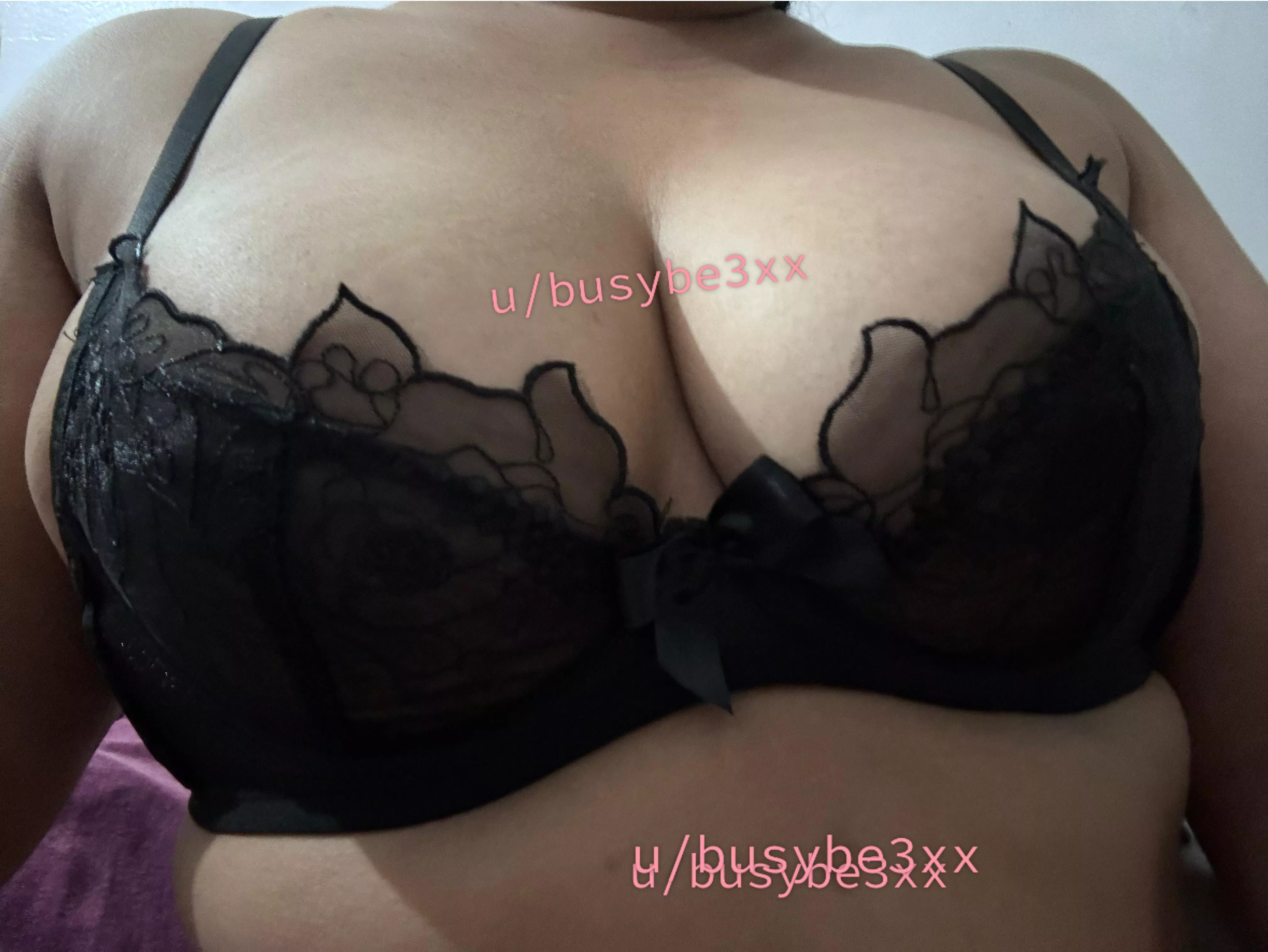 Bra’s too small and (f)limsy to support the boobs, maybe your hands will do a better job. 😏 posted by busybe3xx