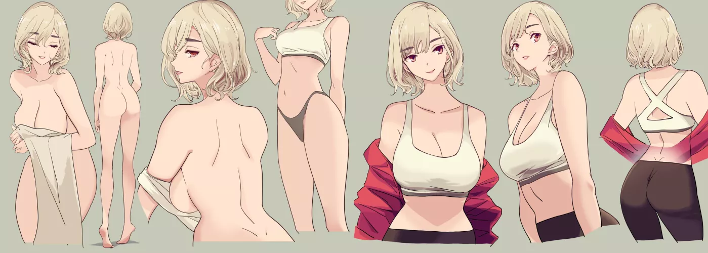 Fitness mommy goes to the gym. And she loves how she looks. (mikotoakemi) by Mountain-Image-5134