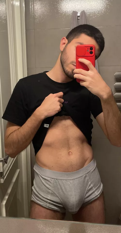 Even a boxer alone feels like way too much for the summer heat to handle. by latespresso