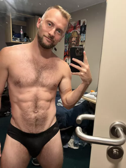 Love my teeny black underwear  by GoodPlatypus6731