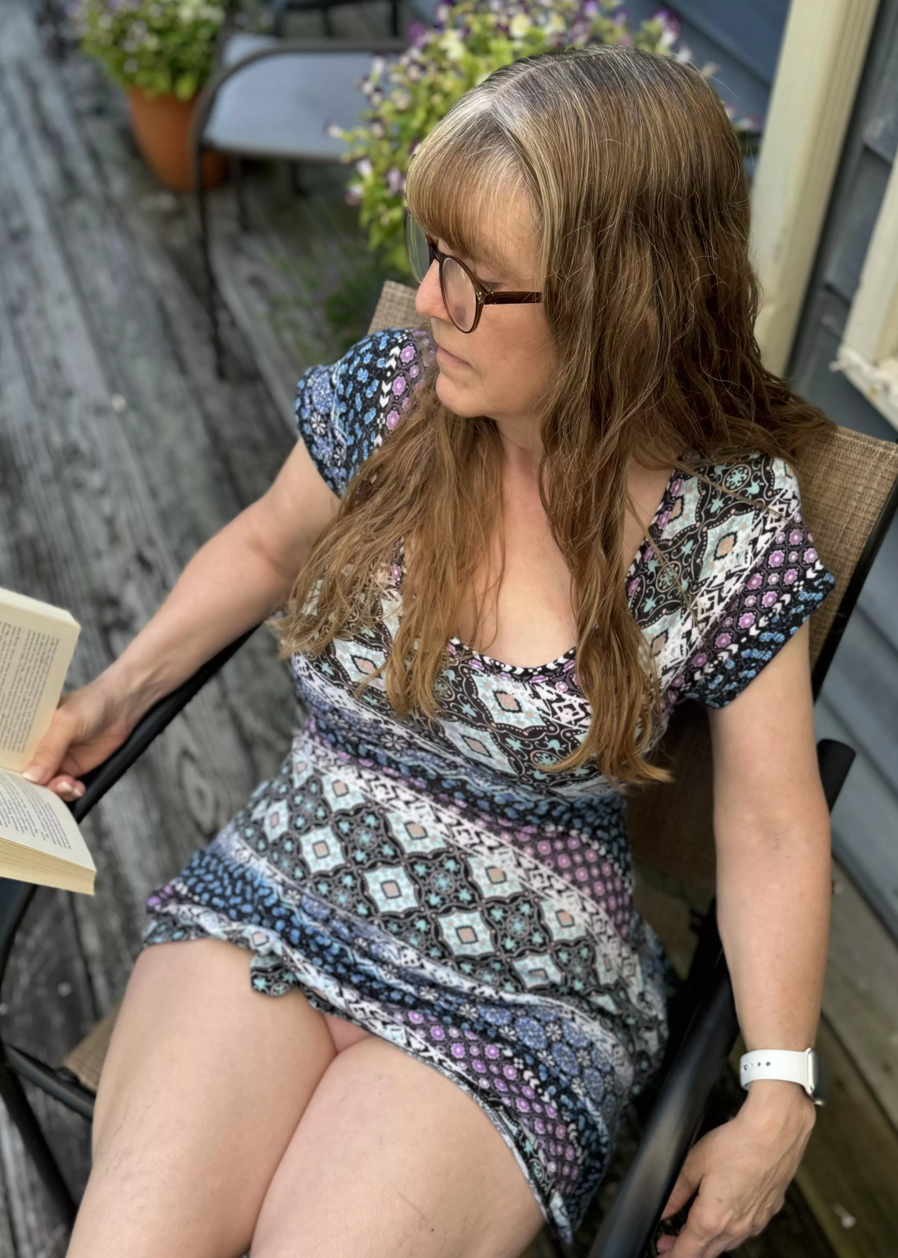 Me celebrating Fathers Day. Hanging out on my deck. Hope yours is more fun and exciting. posted by LillianDawn