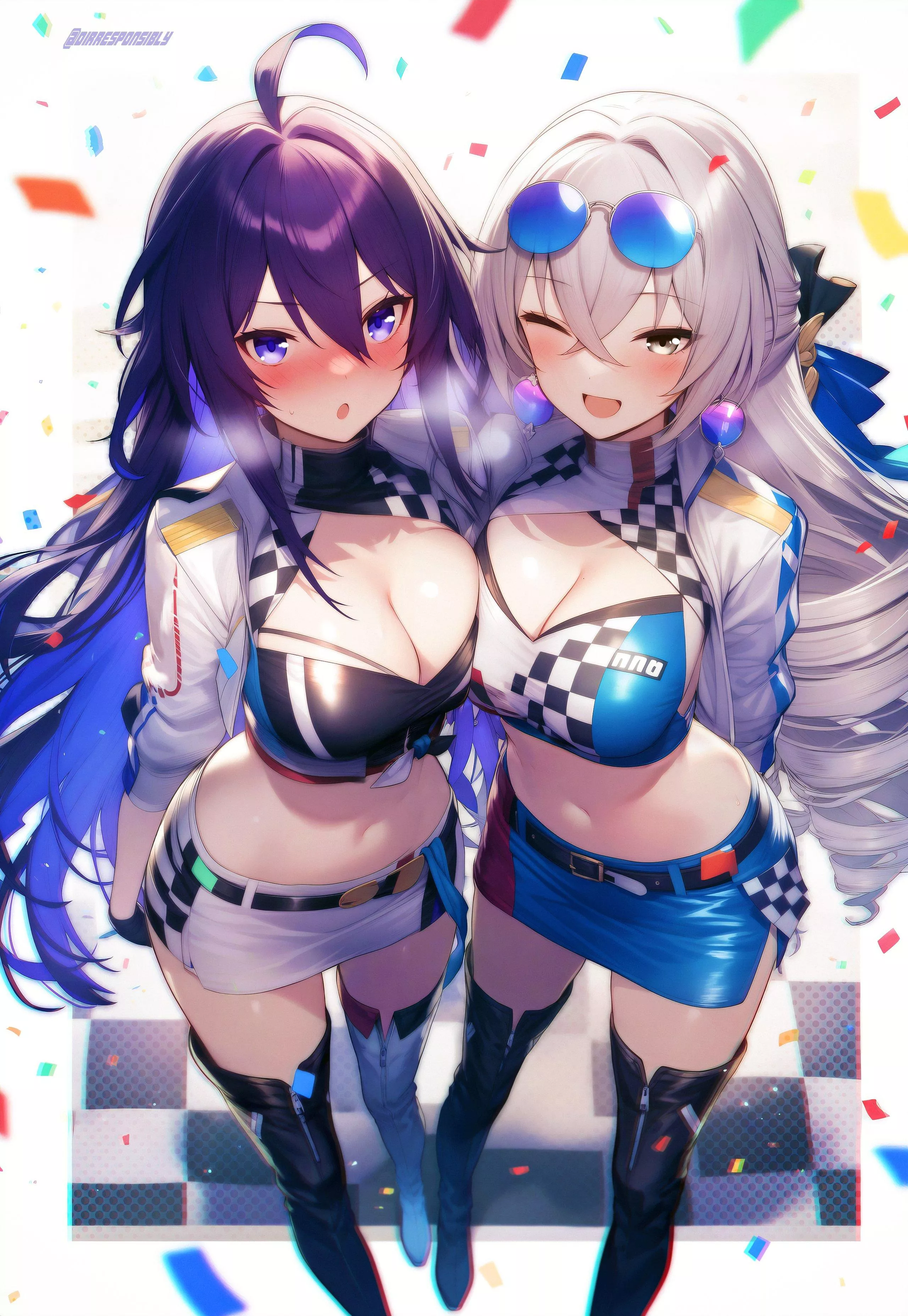 Race Queen Seele & Bronya [Honkai Star Rail] posted by CheetahSperm18