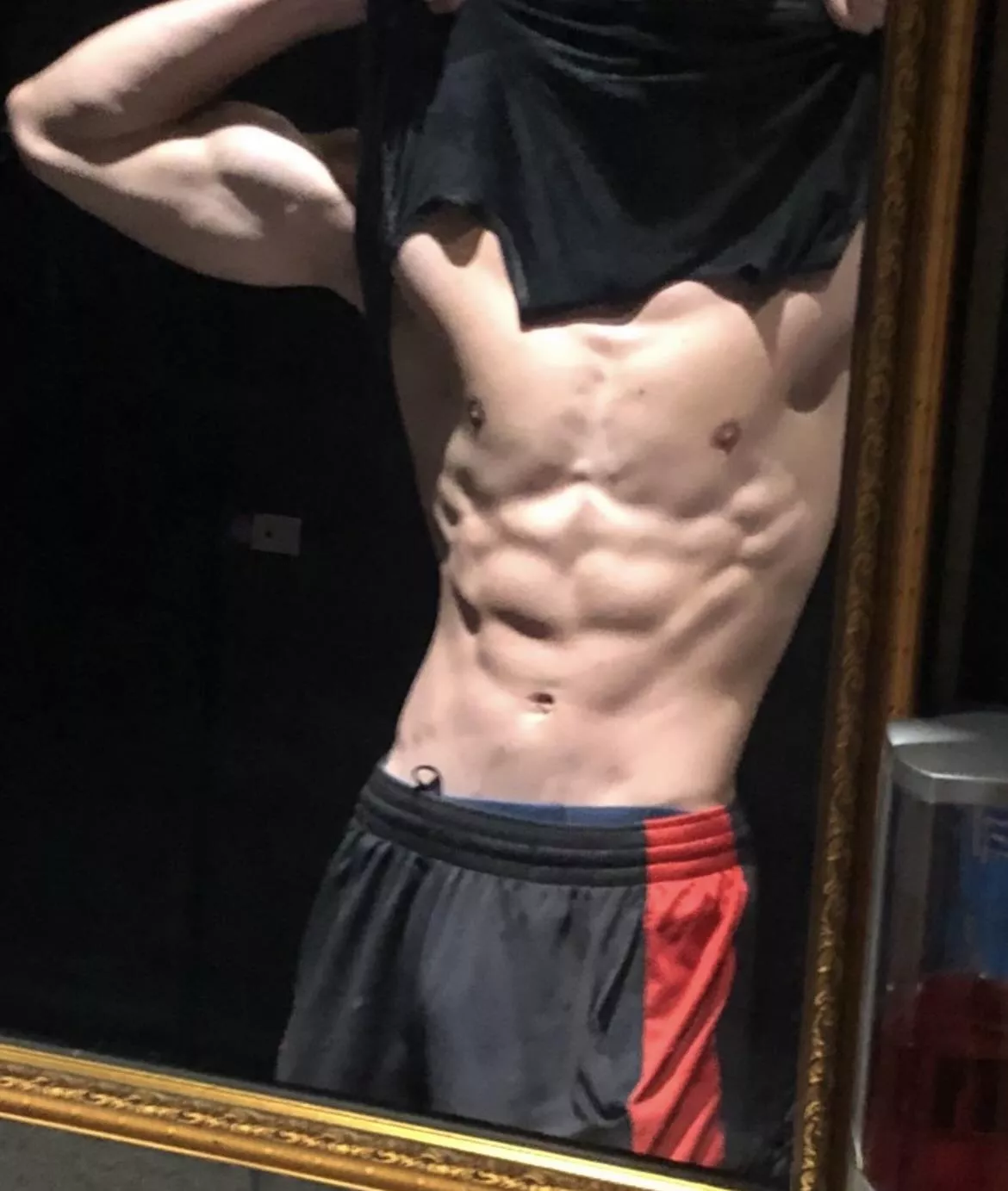 Should’ve pulled my pants down a little more 😁 posted by TheeGuyDerek