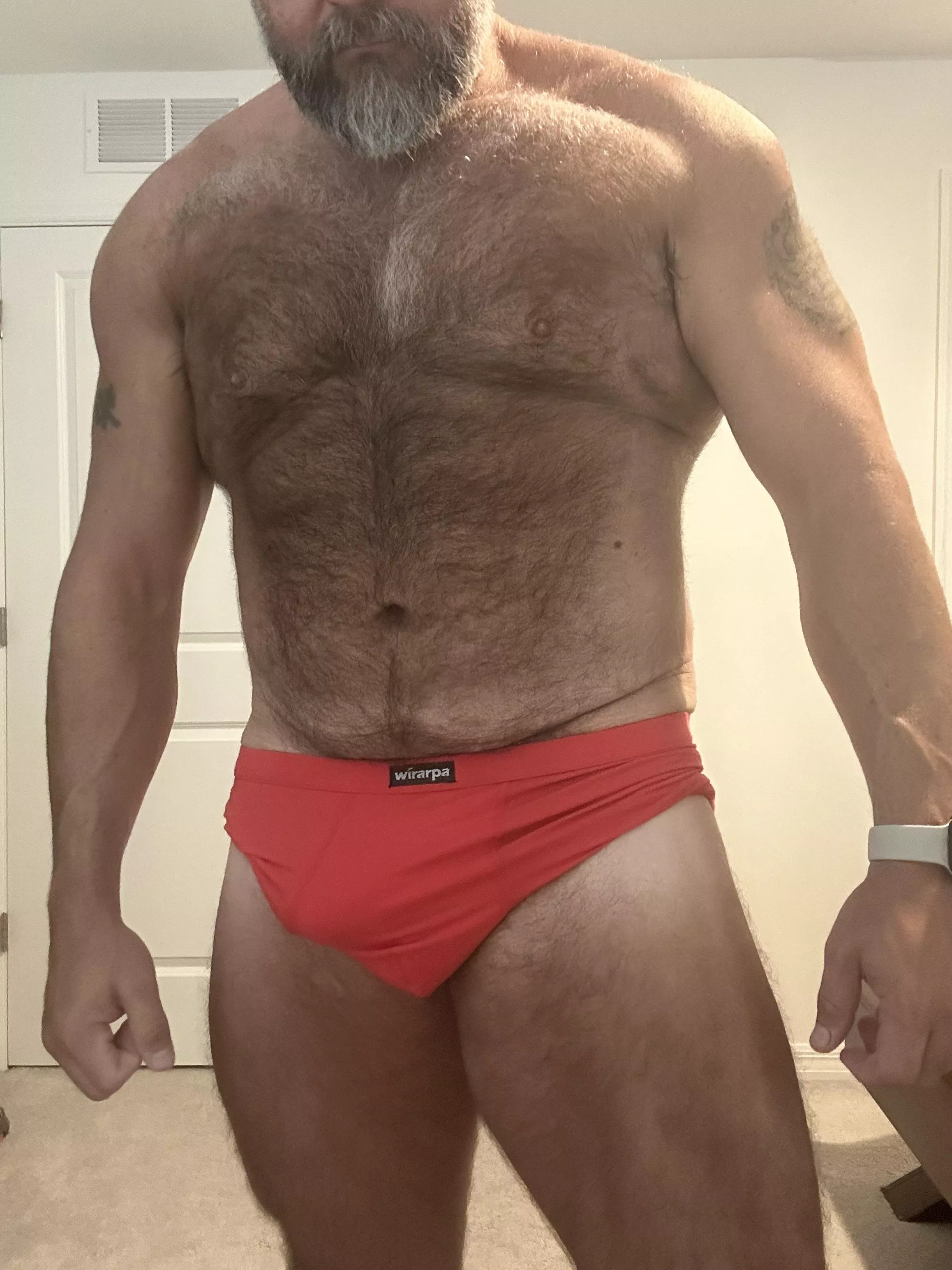 Small shorts and large men posted by ThickBeardedDad