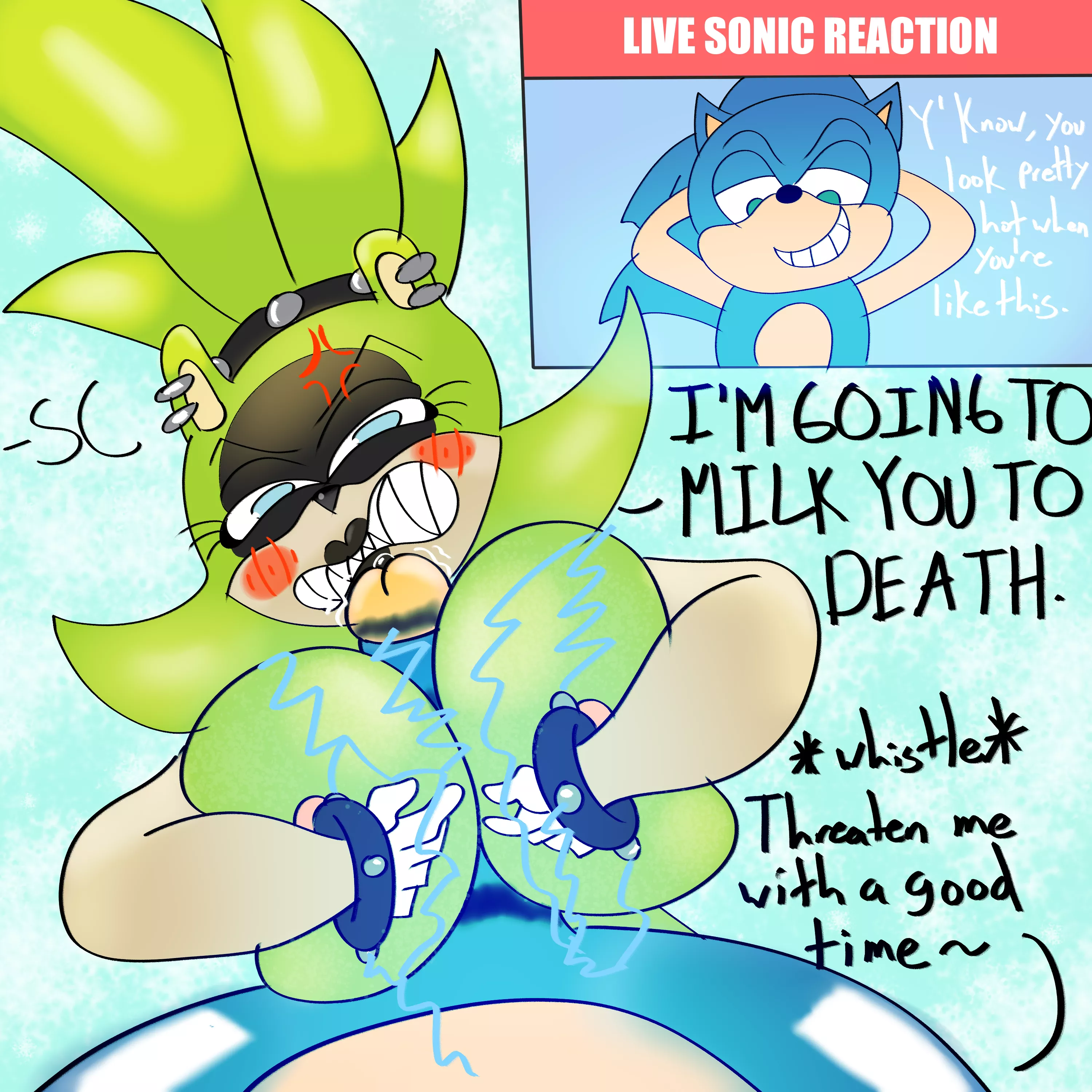 Surge's Angry Titfuck (art by me!) posted by Supernovas20XX