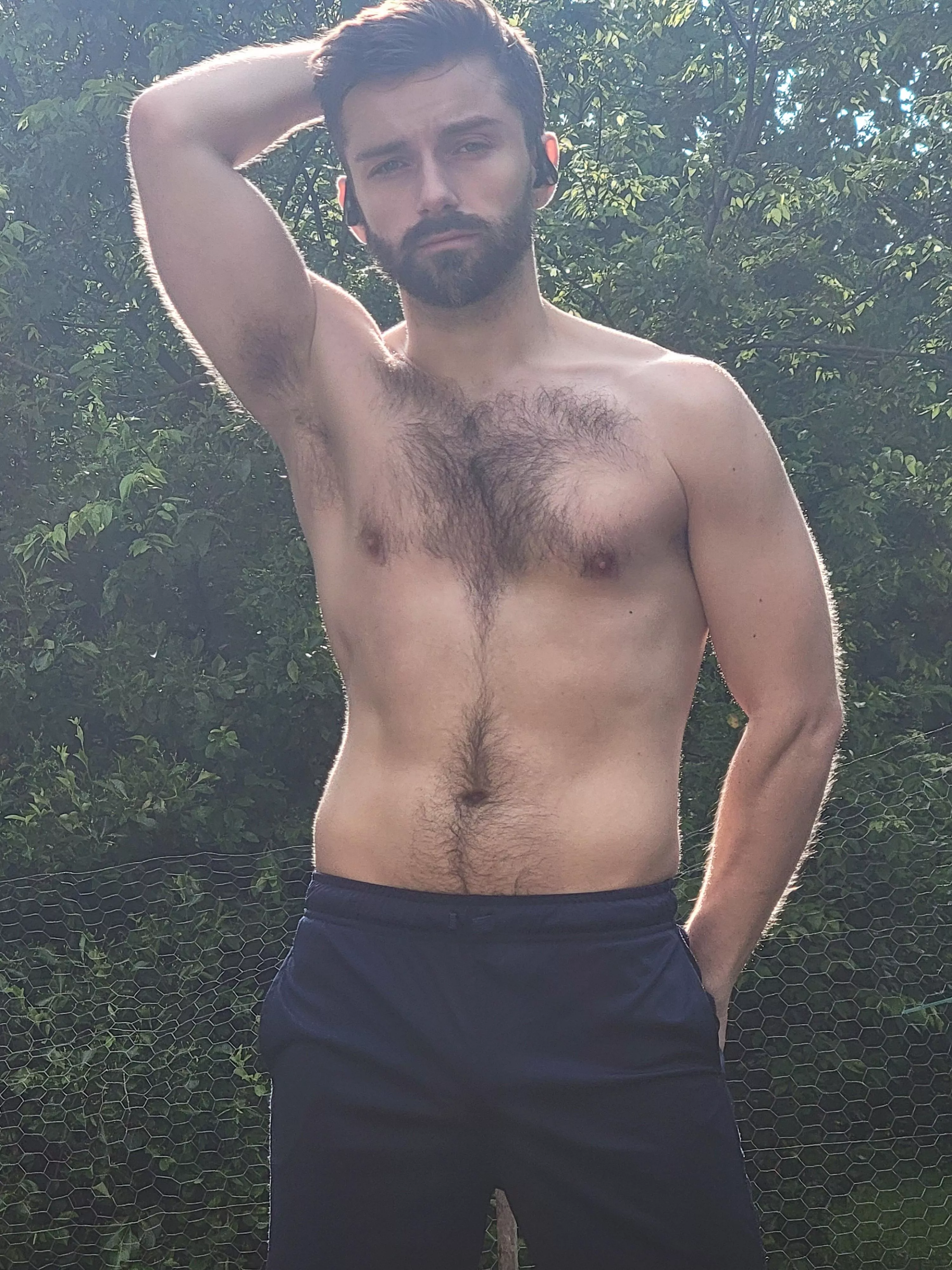 sweating it out in my backyard ✌️🍃 posted by XyonSkye