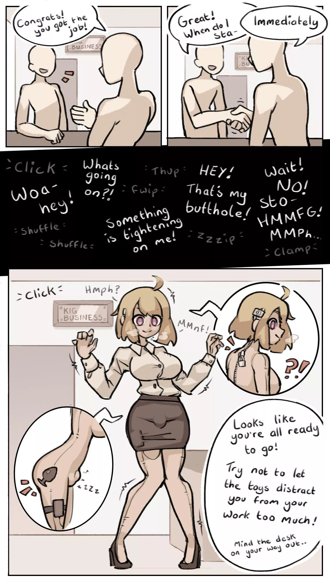 Unread Job Description by KurtR_ (Kigurumi Feminization Bondage) posted by DarthFetish