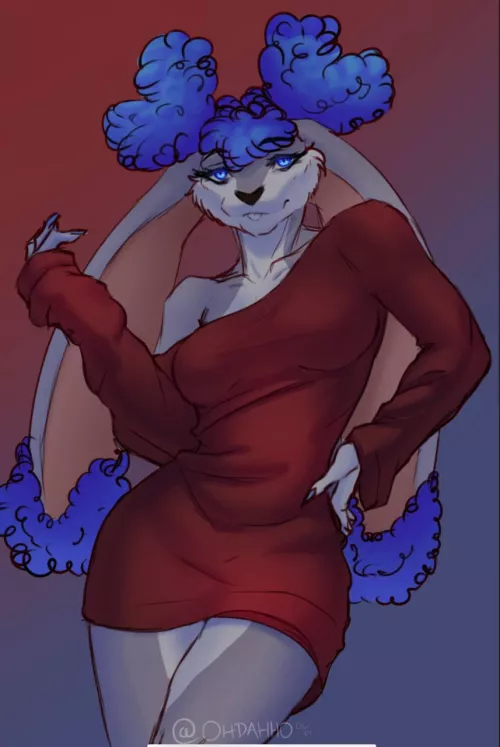 Bunny 💙❤️ (art by me @ohdahho) by Ohdahho