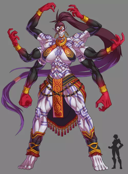 Imagine what she can do with all those arms!  by Cultural_Car_4195