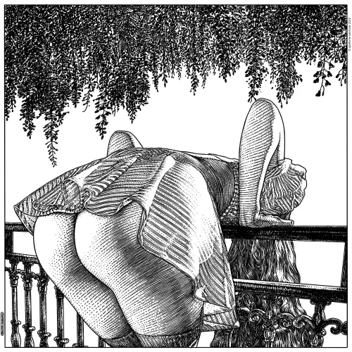 La demoiselle de la tour (Here are golden stairs) by Apollonia Saintclair by Front-Crazy-1007