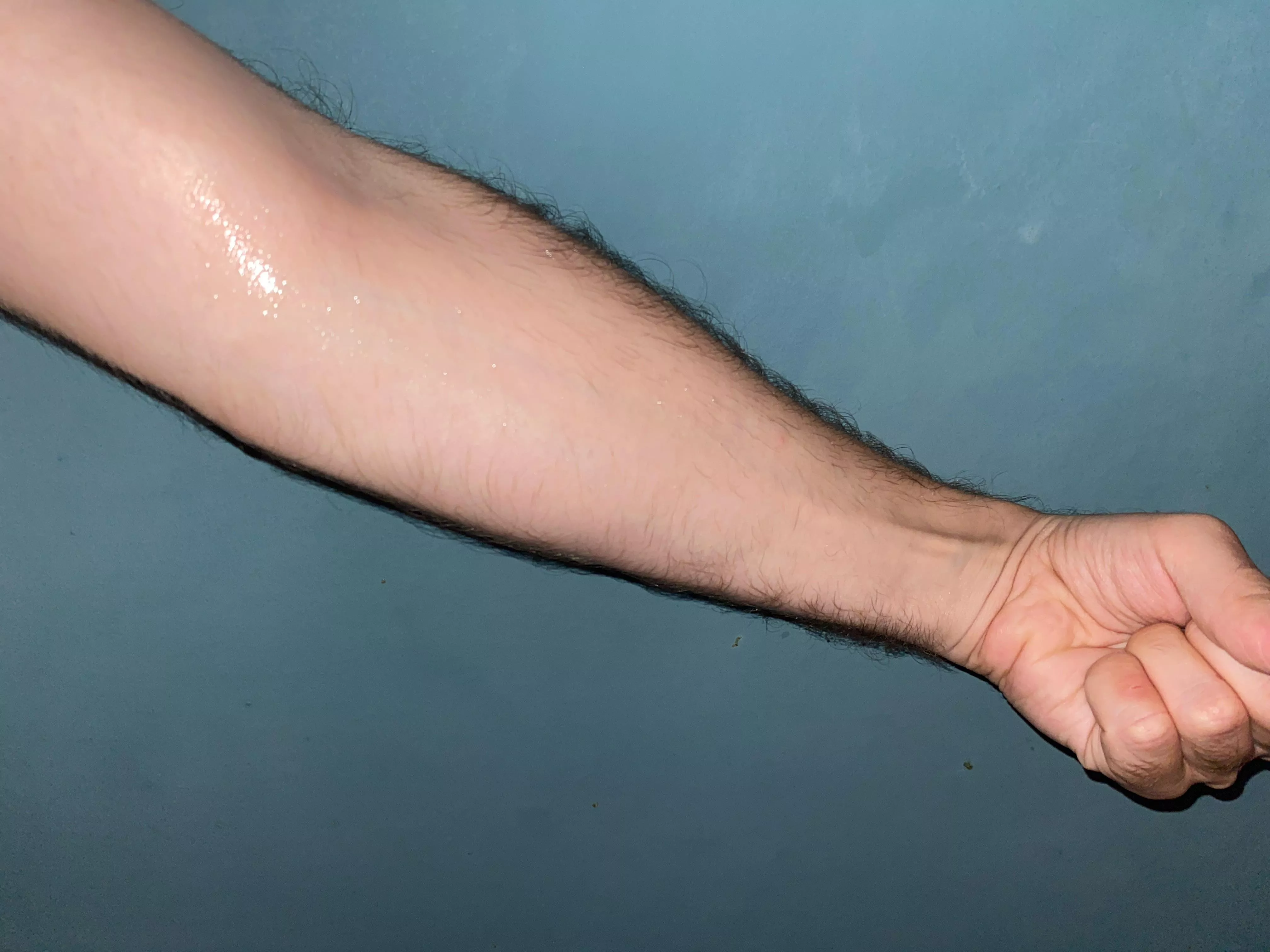 my arm glistening with saliva ✨😏 posted by afklejsj