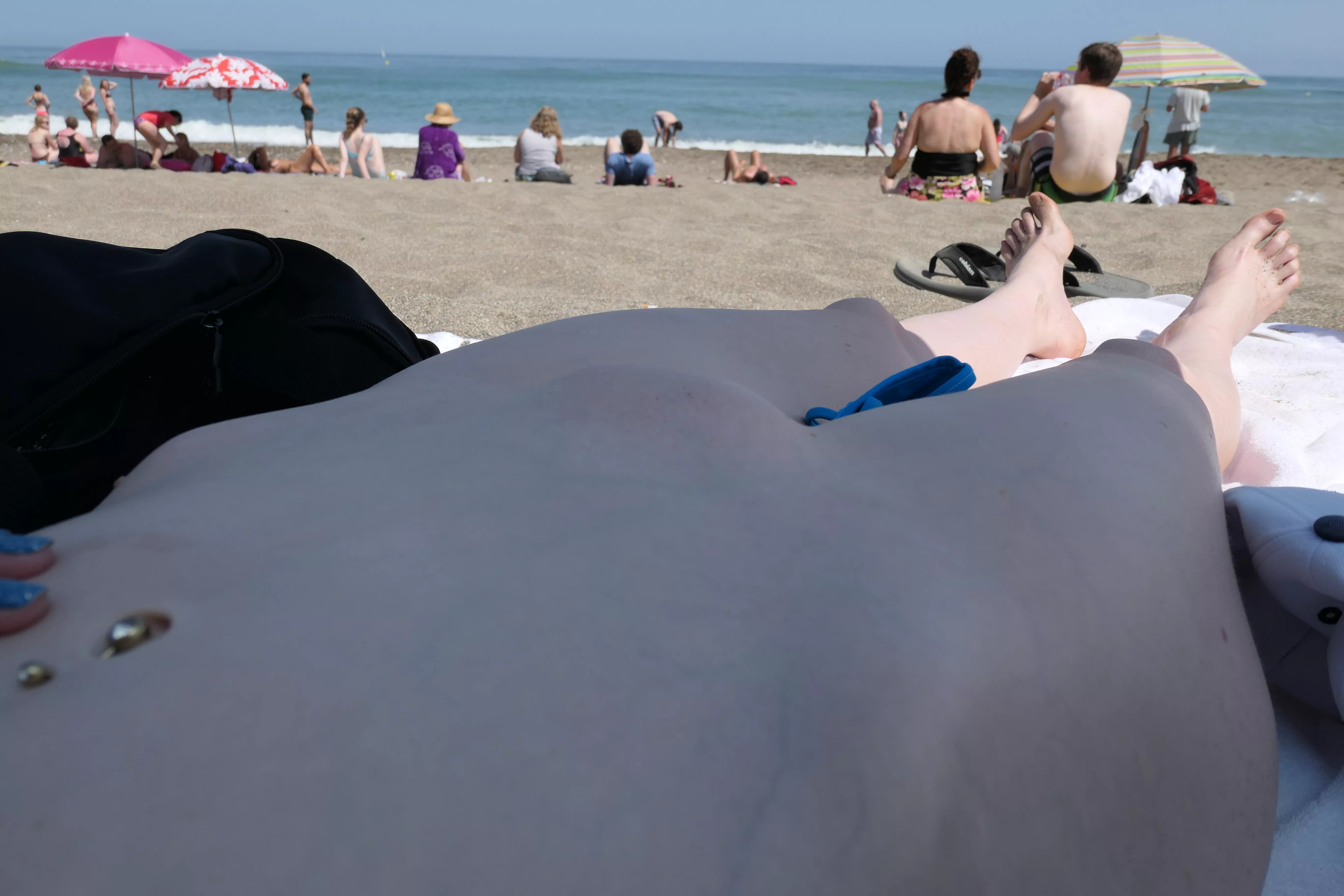 My husband untied the strings of my bottom and exposed my mound posted by miaexhib