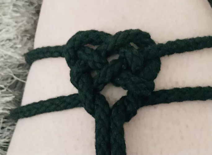Rope heart :) first attempt by Financefemmeforever