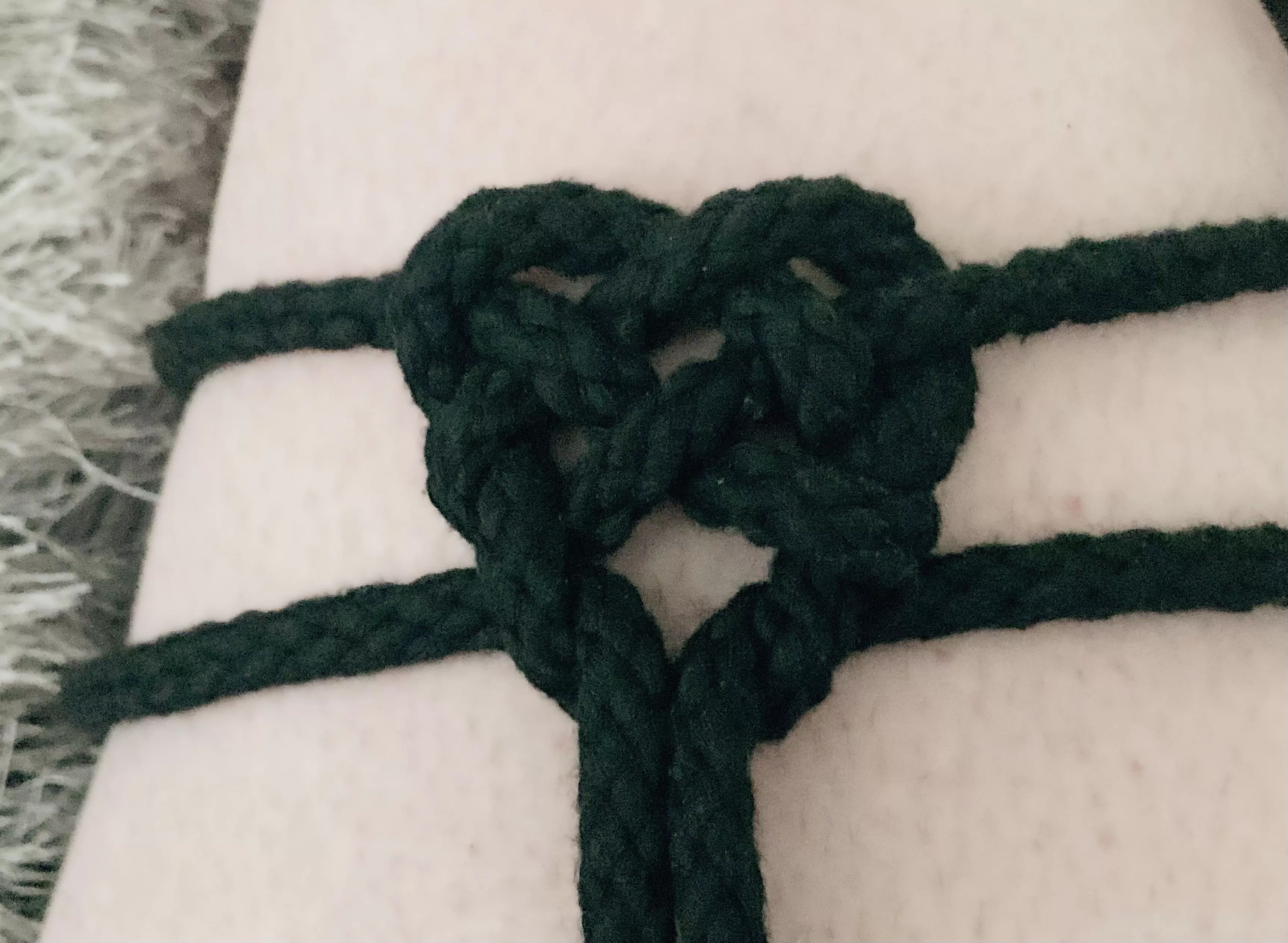 Rope heart :) first attempt posted by Financefemmeforever