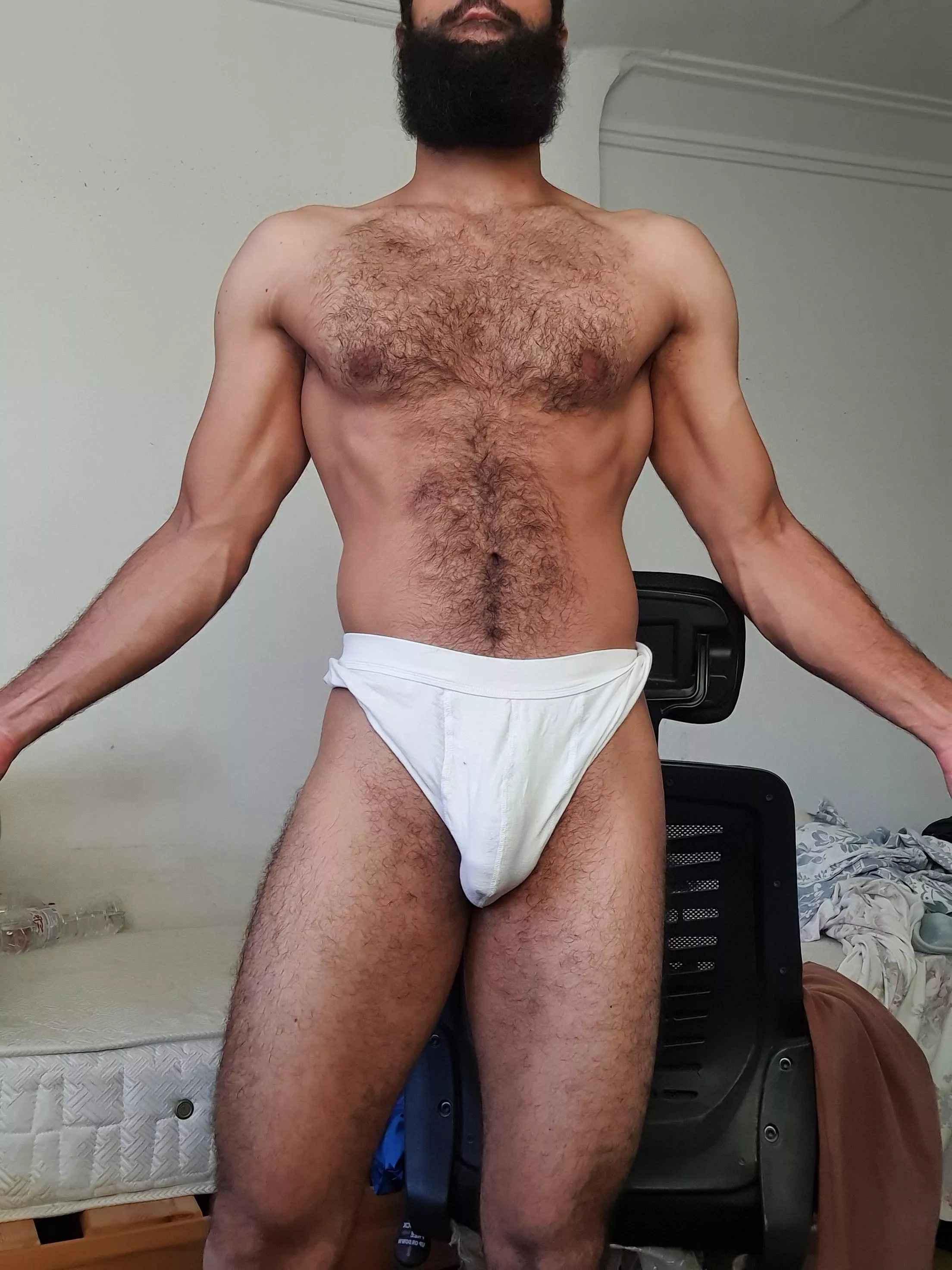 Who is looking for the uncensored pic? posted by athletic_hairy_boy