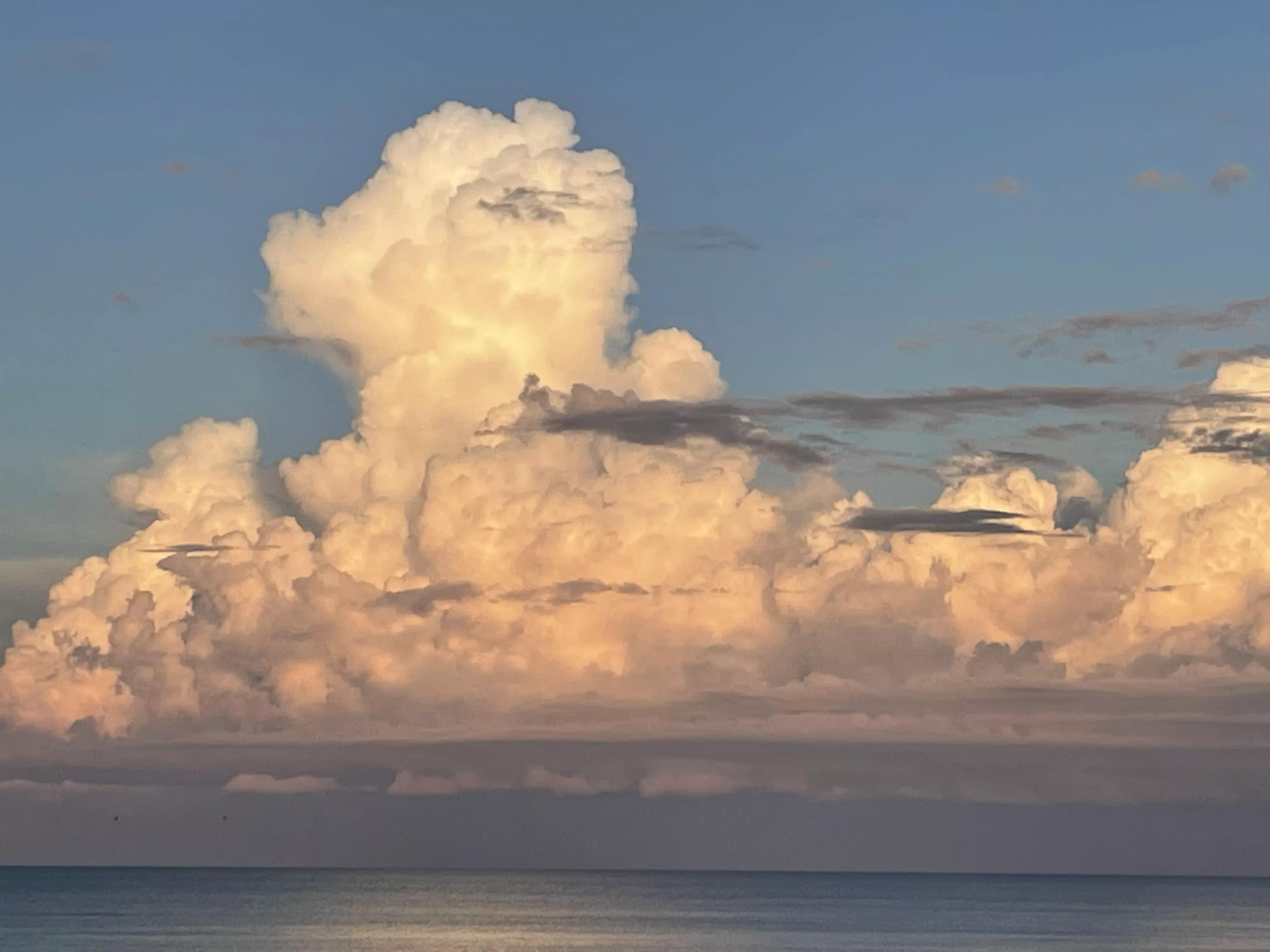 Clouds at sea off the east coast of Florida, USA posted by Main_Lifeguard_4394